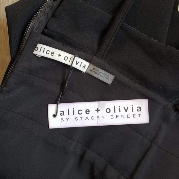 NWT Alice +Olivia black dress - Picture 15 of 16